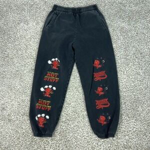 Broken Promises X Hot Stuff Ppants Mens Medium Black‎ Devil Graphic Jogger